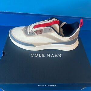 Cole Haan Ivory and Scroll Sneakers
